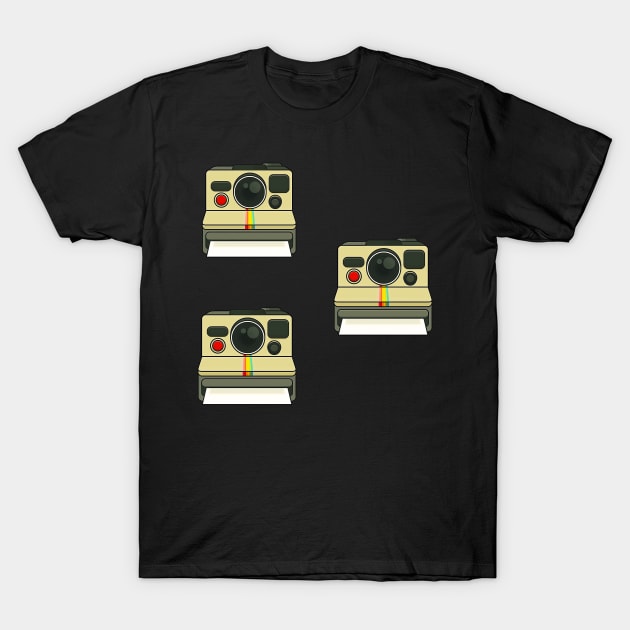 Vintage Polaroid Camera T-Shirt by Mysticalart